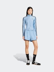 adidas Originals Blue Sky Adicolour 3-Stripes Sprinter Shorts - Image 3 of 6