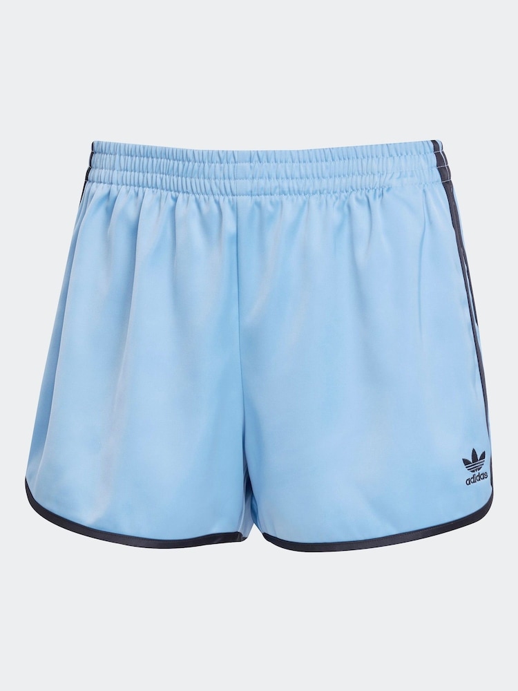 adidas Originals Blue Sky Adicolour 3-Stripes Sprinter Shorts - Image 6 of 6