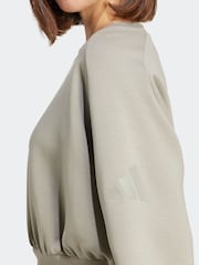 adidas Green ALL SZN Soft Lux Loose Sweatshirt - Image 4 of 6