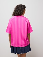 adidas Originals Pink Linear Oversize T-Shirt - Image 2 of 5
