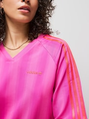 adidas Originals Pink Linear Oversize T-Shirt - Image 5 of 5