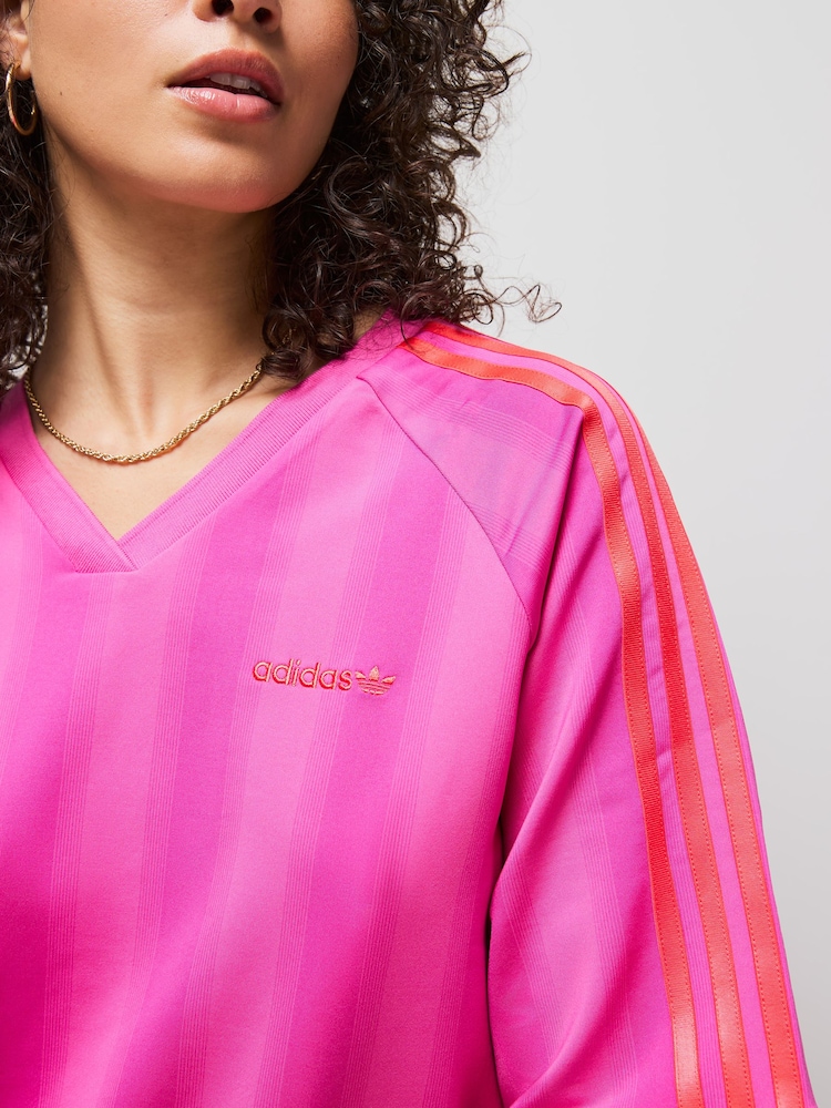 adidas Originals Pink Linear Oversize T-Shirt - Image 5 of 5