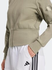 adidas Green ALL SZN Winterized Full Zip Track Top - Image 5 of 6