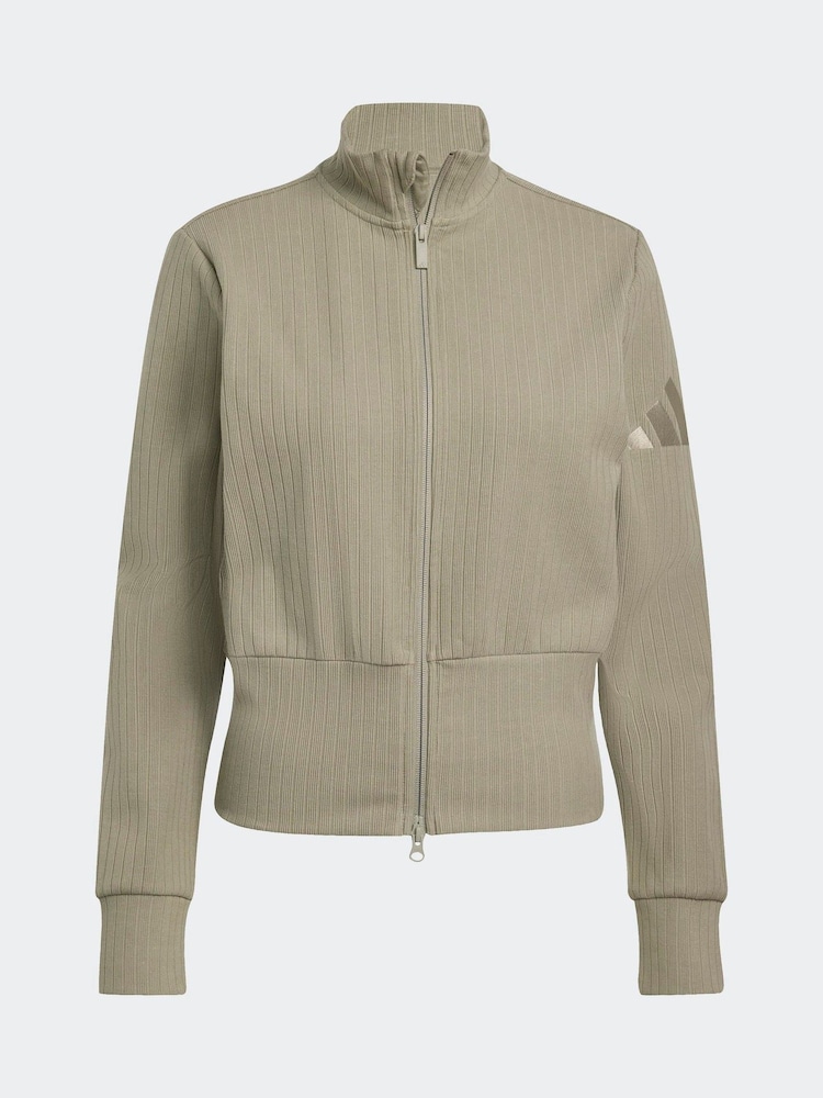 adidas Green ALL SZN Winterized Full Zip Track Top - Image 6 of 6 adidas Green ALL SZN Winterized Full Zip Track Top - Image 6 of 6
