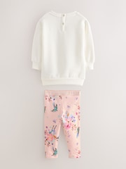 Baker by Ted Baker Longline Bow Sweat Tops & Leggings Set 2 Piece - Image 2 of 5
