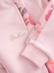 Baker by Ted Baker Floral Print Organza Sweatshirt & Joggers Set 2 Piece - Image 11 of 13