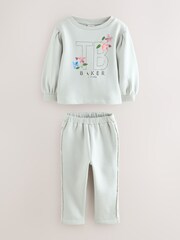 Baker by Ted Baker 2 Piece Lace Back Sweat Top & Straight Leg Jogger Set - Image 12 of 18