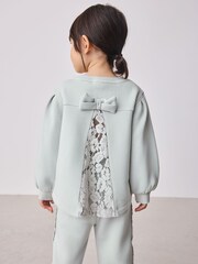 Baker by Ted Baker 2 Piece Lace Back Sweat Top & Straight Leg Jogger Set - Image 6 of 18