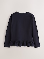 Baker by Ted Baker Graphic Print Frill Long Sleeve T-Shirts 3 Pack - Image 3 of 9