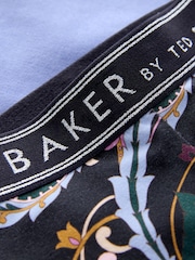 Baker by Ted Baker 2 Piece Navy/Purple Pleated Sweatshirt and Printed Leggings Set - Image 12 of 12