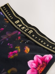 Baker by Ted Baker Flower Print Black Sweat Top and Leggings Set 2 Piece - Image 12 of 13