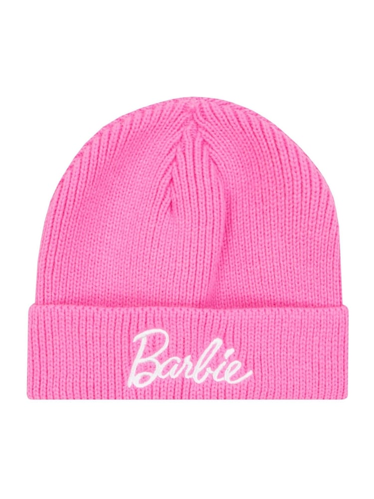 Character Pink Barbie Embroidered Winter Hat - Image 1 of 4