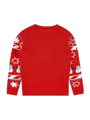Character Red Disney Lilo And Stitch Christmas Jumper - Image 2 of 6