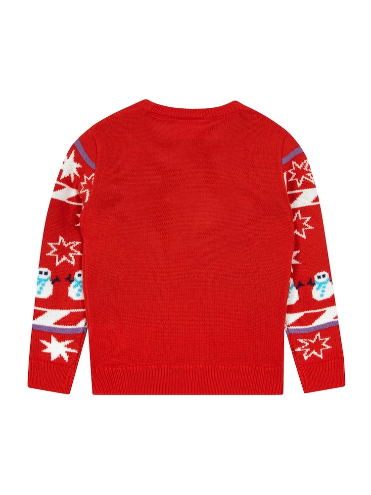 Character Red Disney Lilo And Stitch Christmas Jumper - Image 2 of 6