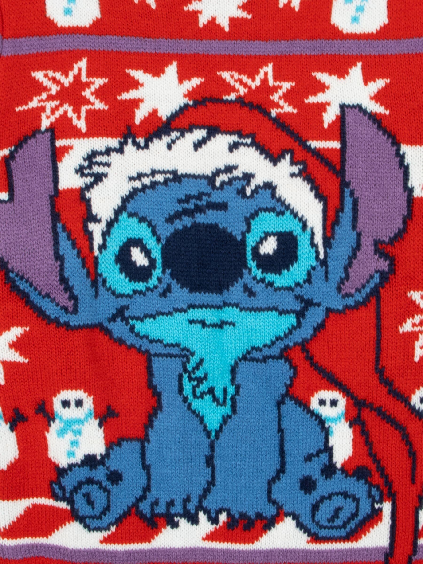 Character Red Disney Lilo And Stitch Christmas Jumper