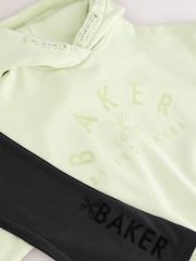 Baker by Ted Baker 2 Piece Lime Green Boxy Flock Print Hoodie and Flare Set - Image 12 of 15