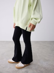 Baker by Ted Baker 2 Piece Lime Green Boxy Flock Print Hoodie and Flare Set - Image 7 of 15