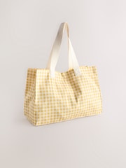Yellow Print Reusable Canvas Bag - Image 5 of 8