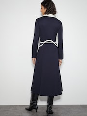 Monsoon Blue Jay Jersey Collar Midi Dress - Image 2 of 3
