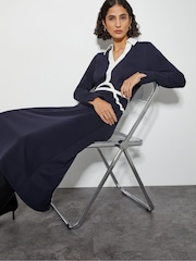 Monsoon Blue Jay Jersey Collar Midi Dress - Image 3 of 3