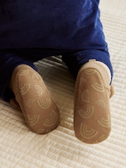 Tan Brown Baby Touch Fastening Slipper Boots (0-2mths) - Image 3 of 7