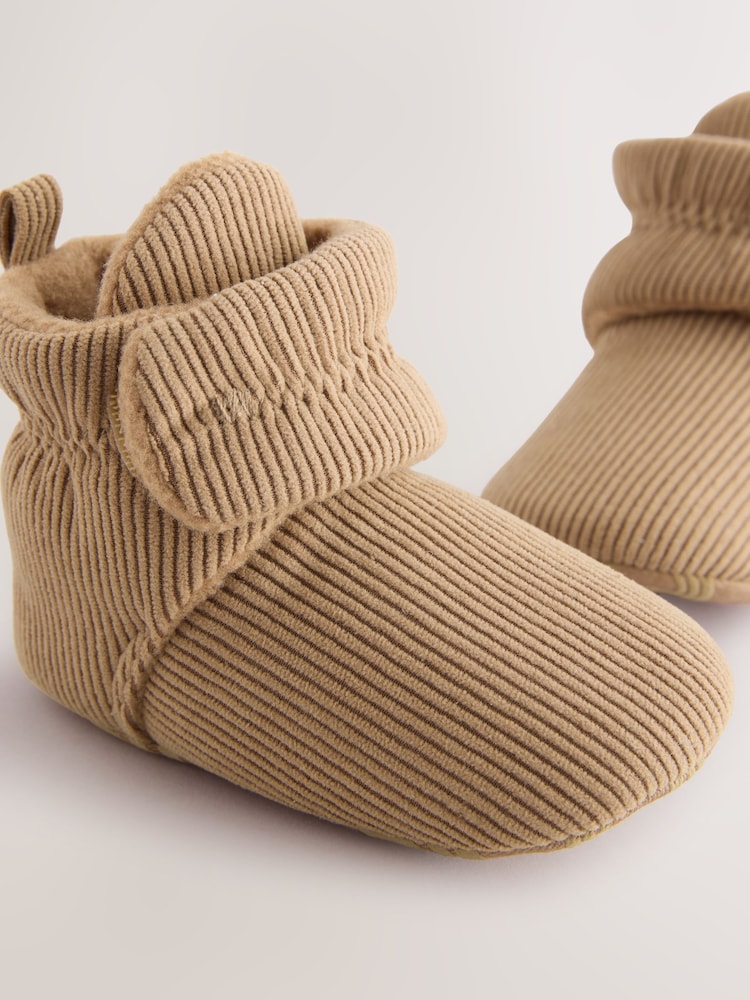 Tan Brown Baby Touch Fastening Slipper Boots (0-2mths) - Image 7 of 7