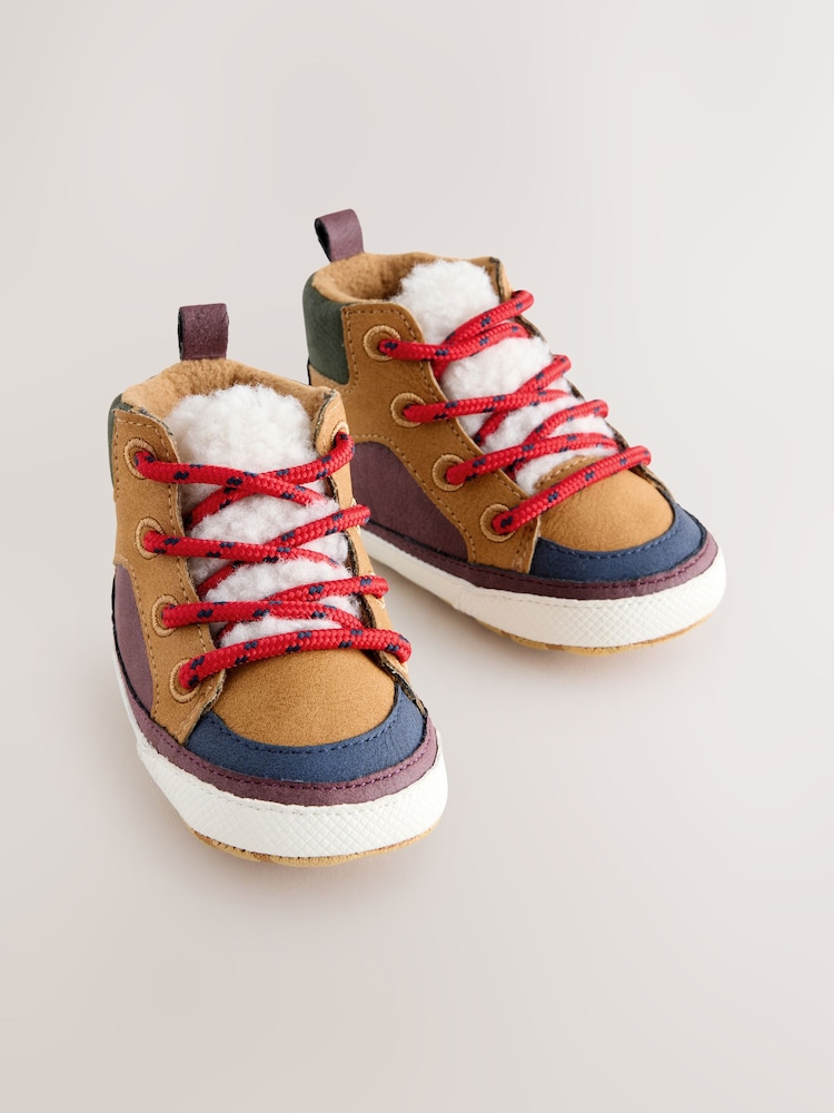 Hellbraun - Baby Elastic Lace Boots (0-2mths) - Bild 1 von 5