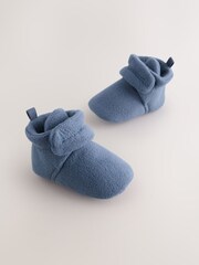 Navy Baby Touch Fastening Slipper Boots (0-2mths) - Image 1 of 5