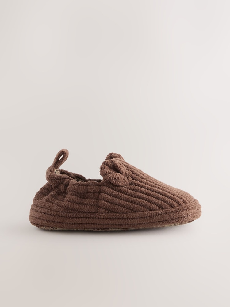 Chocolate Brown Bear Baby Slip-Ons Shoes (0-2mths) - Image 2 of 7 Chocolate Brown Bear Baby Slip-Ons Shoes (0-2mths) - Image 2 of 7