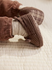Chocolate Brown Bear Baby Slip-Ons Shoes (0-2mths) - Image 7 of 7