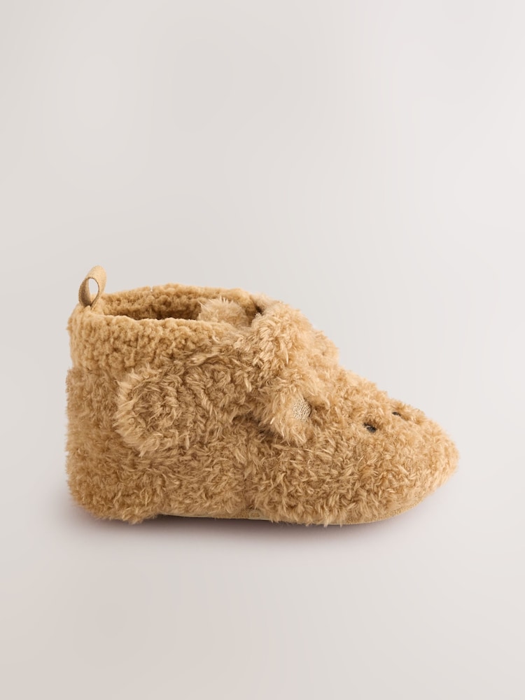 Brown Bear Baby Touch Fastening Slipper Boots (0-2mths) - Image 2 of 4 Brown Bear Baby Touch Fastening Slipper Boots (0-2mths) - Image 2 of 4