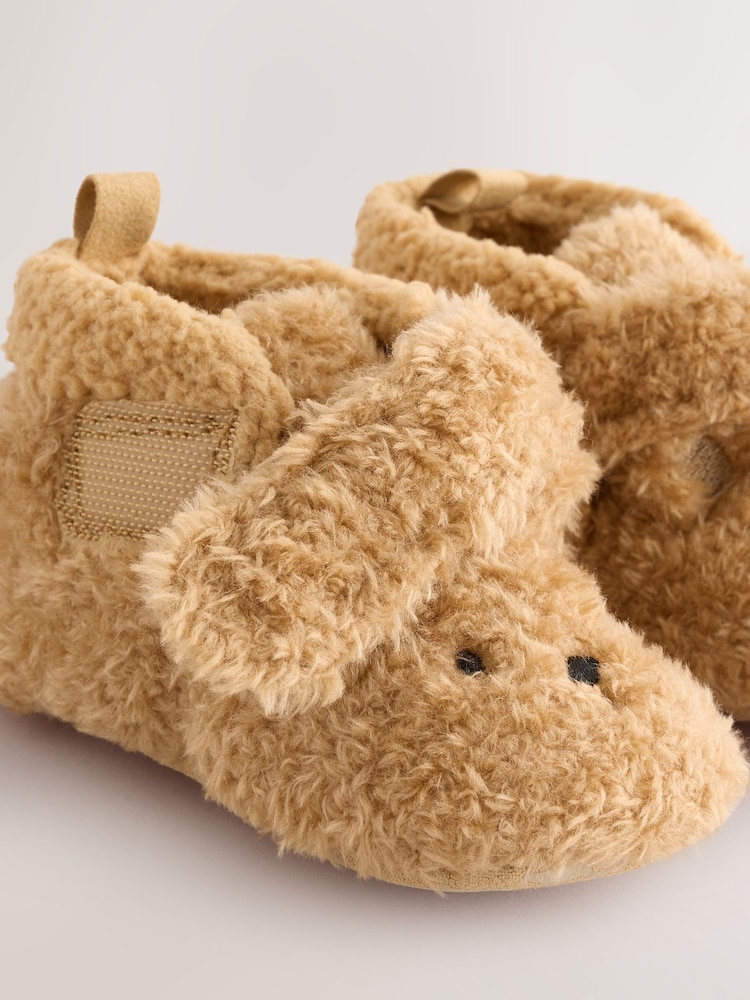 Brown Bear Baby Touch Fastening Slipper Boots (0-2mths) - Image 4 of 4 Brown Bear Baby Touch Fastening Slipper Boots (0-2mths) - Image 4 of 4
