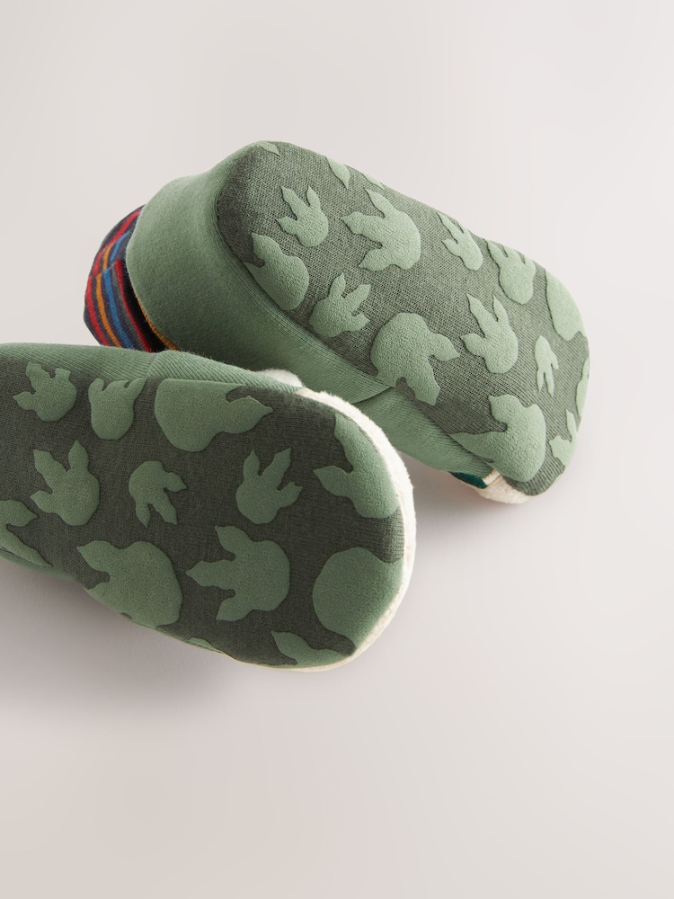 Green Dinosaur Baby Sock Top Boot Shoes (0-18mths) - Image 4 of 4 Green Dinosaur Baby Sock Top Boot Shoes (0-18mths) - Image 4 of 4