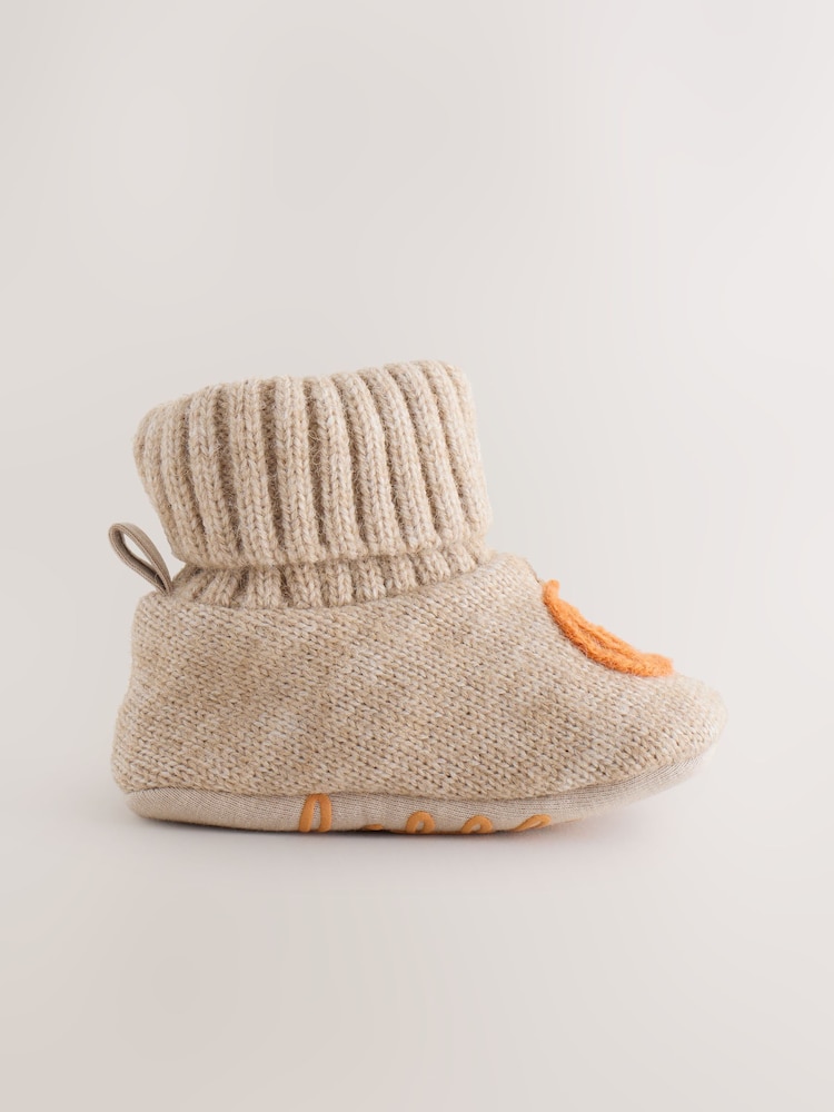 Neutral/Orange Pumpkin - Botas de bebé con parte superior de calcetines (0-18 meses) - Imagen 2 de 5 Neutral/Orange Pumpkin - Botas de bebé con parte superior de calcetines (0-18 meses) - Imagen 2 de 5