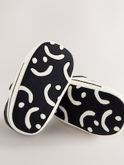Black/White Baby Touch Fastening Elastic Lace Chevron Trainers (0-2mths) - Image 4 of 5