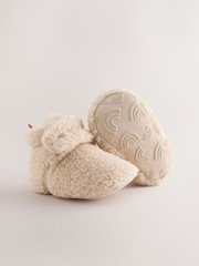 Neutral Borg Baby Touch Fastening Slipper Boots (0-2mths) - Image 3 of 5