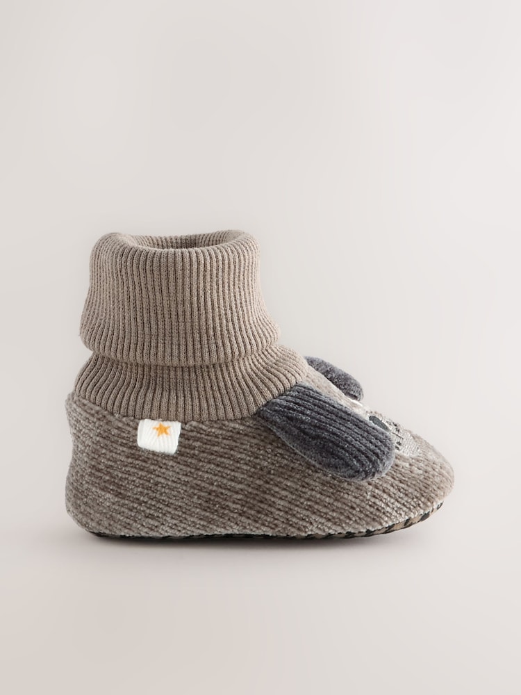 Grey Dog Baby Sock Top Boot Shoes (0-18mths) - Image 2 of 5