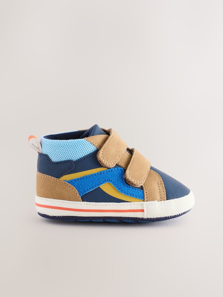 Blue Baby Touch Fastening Trainers (0-2mths) - Image 2 of 5