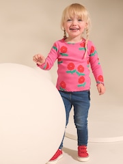 Rainbow Spot Long Sleeve Rib Tops 5 Pack (3mths-7yrs) - Image 10 of 12