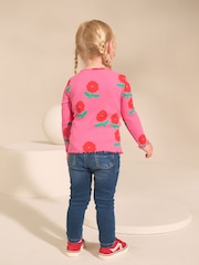 Rainbow Spot Long Sleeve Rib Tops 5 Pack (3mths-7yrs) - Image 11 of 12