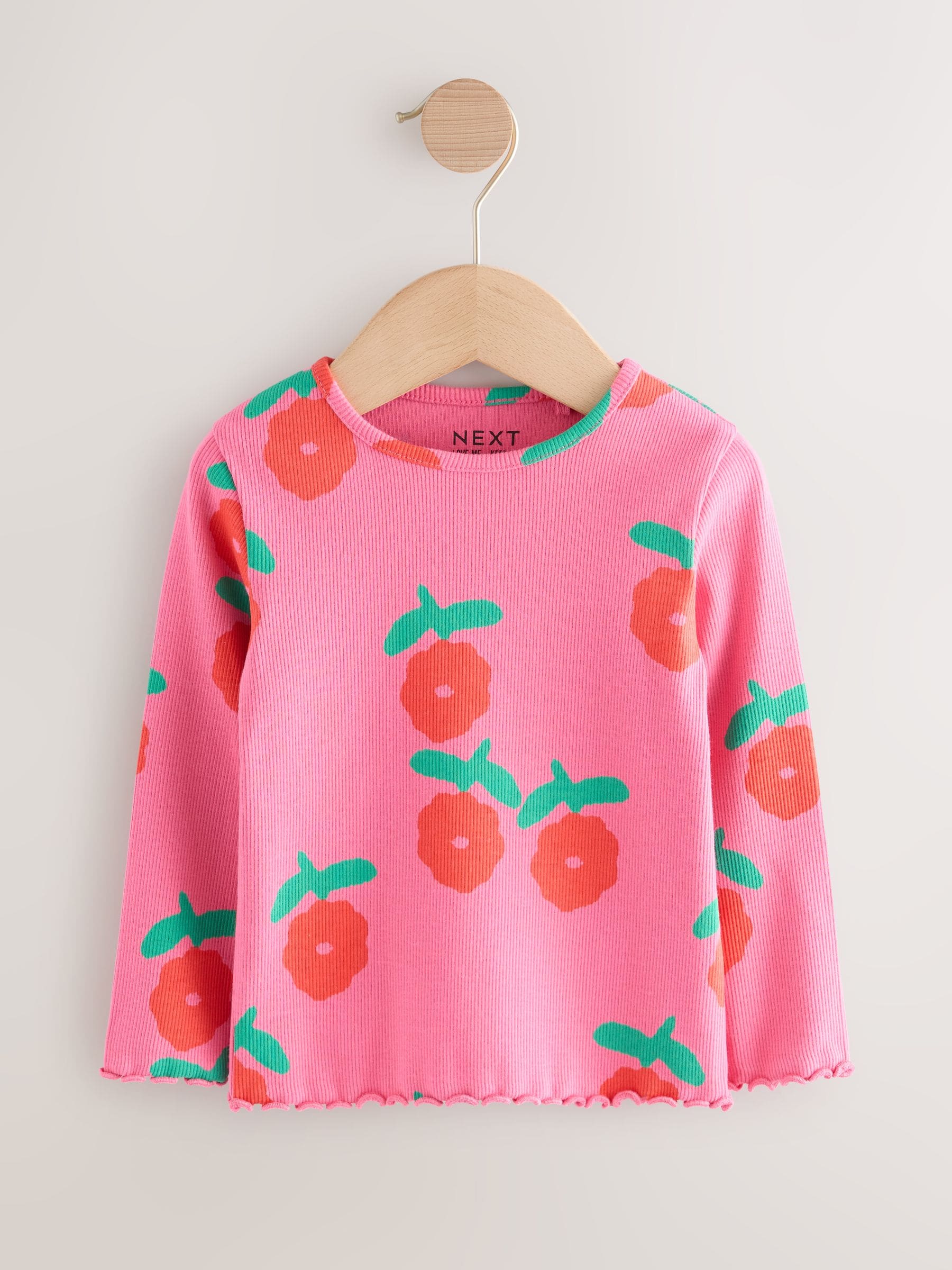 トップス pppp Buy Rainbow Spot Long Sleeve Rib Tops 5 Pack (3mths-7yrs