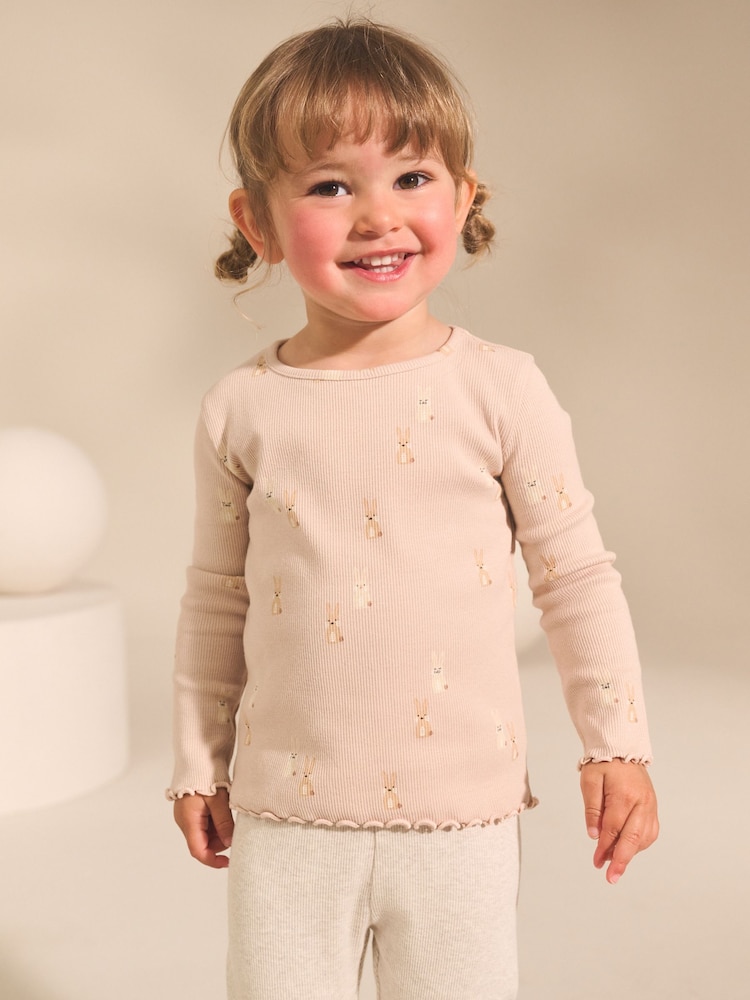 Acheter Rose - Hauts à Manches Longues Côtelés 3 Pack (3-16ans) From Luxembourg