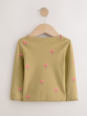 Autumnal Orange Long Sleeve Rib Tops 5 Pack (3mths-7yrs) - Image 10 of 12