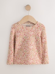 Autumnal Orange Long Sleeve Rib Tops 5 Pack (3mths-7yrs) - Image 9 of 12