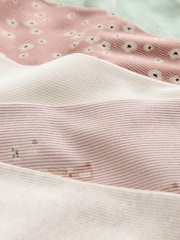 Floral Ribbed Leggings 5 Pack (3mths-7yrs) - Image 9 of 9