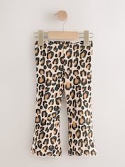 Animal Print Flared Leggings 5 Pack (3mths-7yrs) - Image 4 of 9