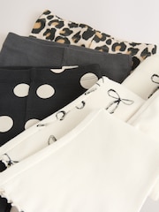 Animal Print Flared Leggings 5 Pack (3mths-7yrs) - Image 9 of 9