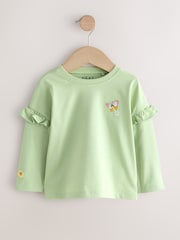 Green Fairy Long Sleeve Tops 4 Pack (3mths-7yrs) - Image 5 of 11