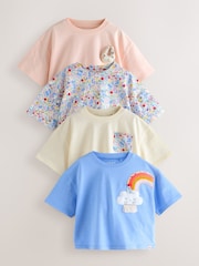 Pink Bunny T-Shirts 4 Pack (3mths-7yrs) - Image 1 of 11