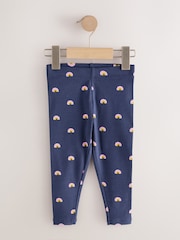 Rainbow Ribbed Leggings 5 Pack (3mths-7yrs) - Image 2 of 9